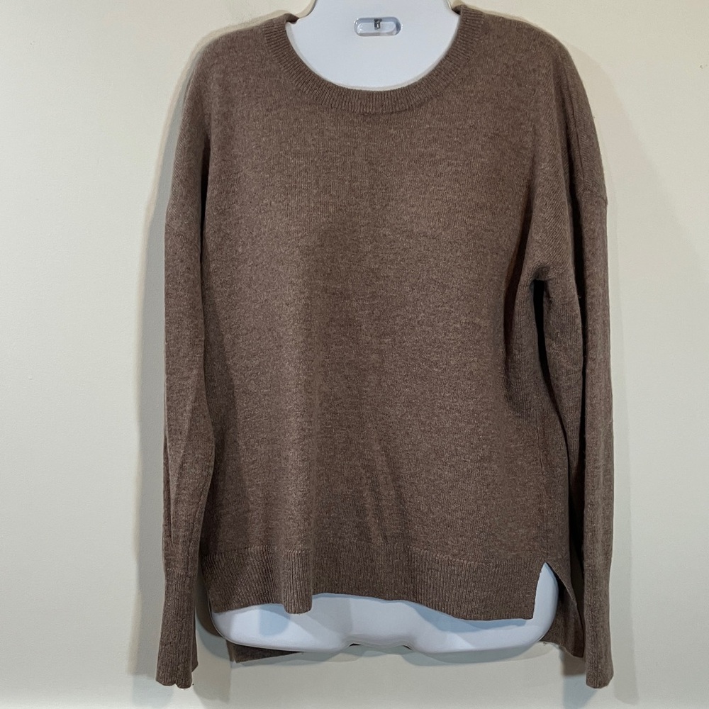 Tahari Cashmere Brown Sweater M